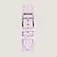 View: Flat, Heure H Small model 25 mm Single Tour Watch Strap
