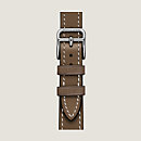 View: Flat, Heure H Small model 25 mm Single Tour Watch Strap