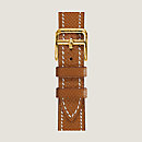 View: Flat, Heure H Small model 25 mm Single Tour Watch Strap