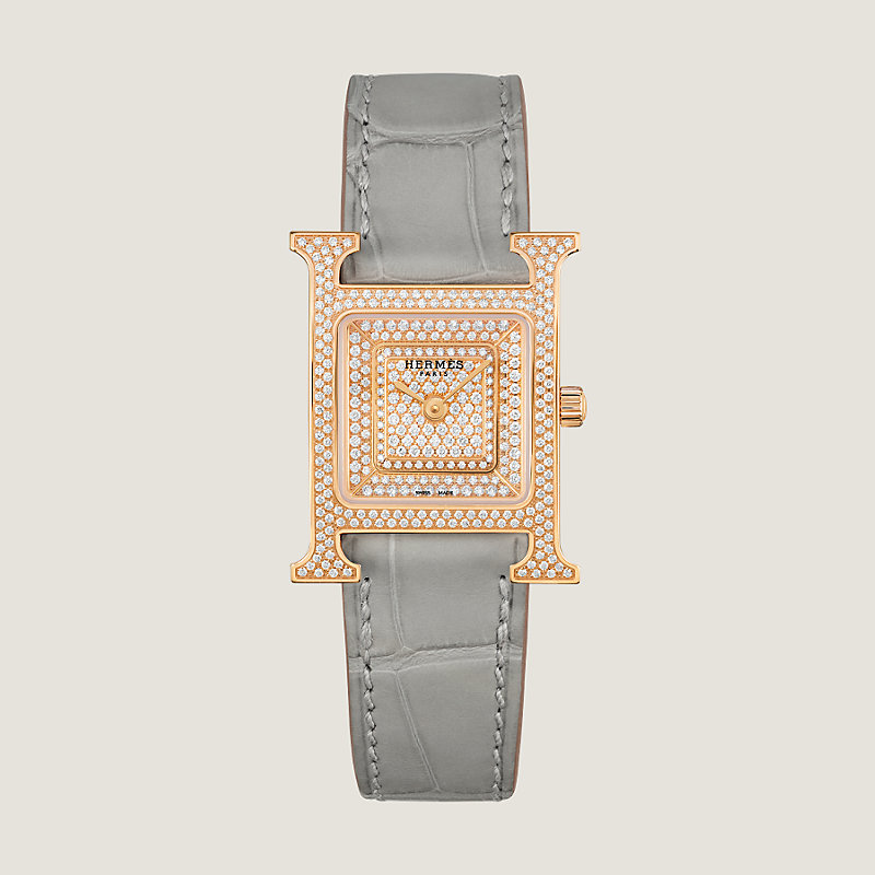 Hermes diamond outlet watch