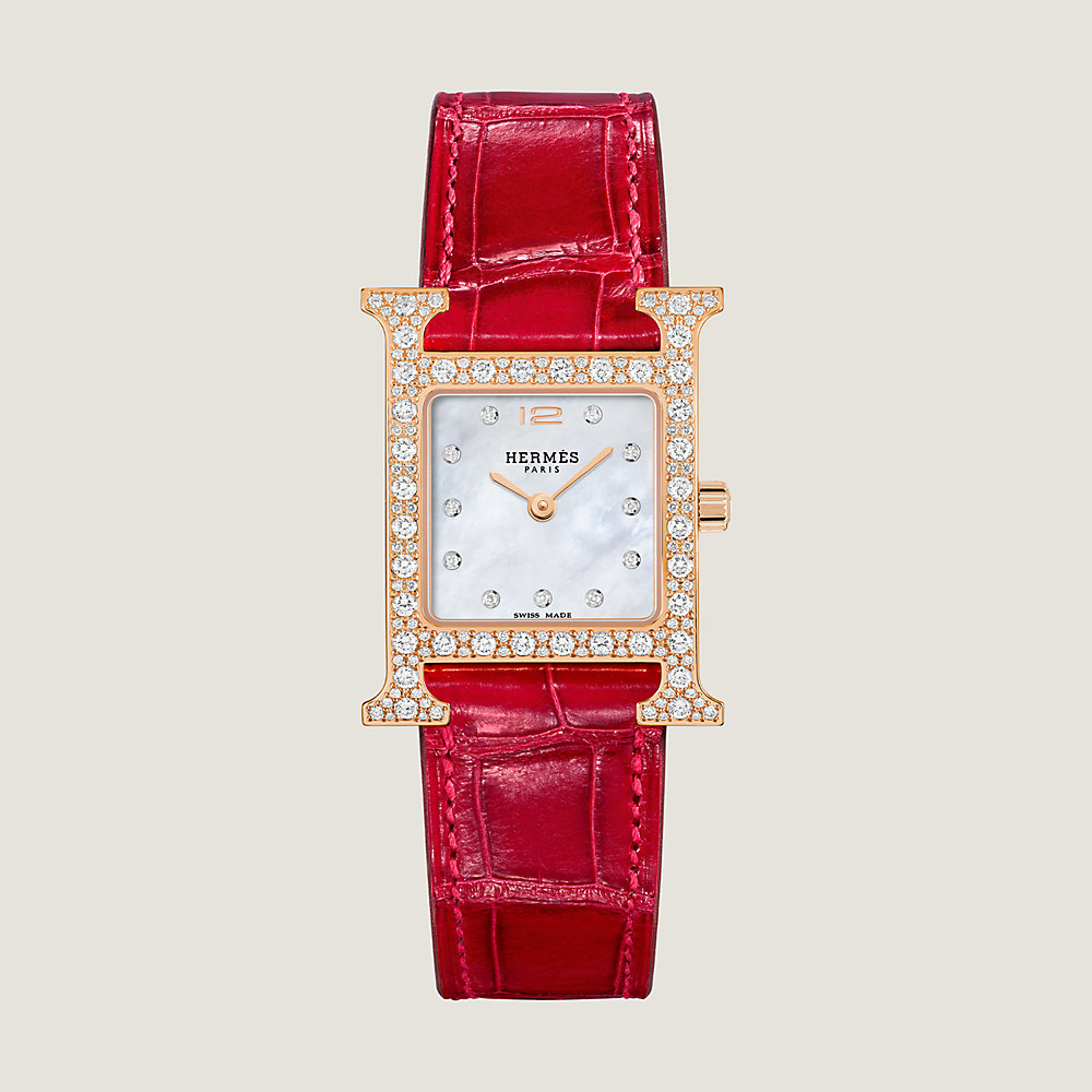高級感溢れる 上客特注 エルメス Heure H ウォッチスモール 25mm Heure H watch, Small model, 25 mm | Hermès USA