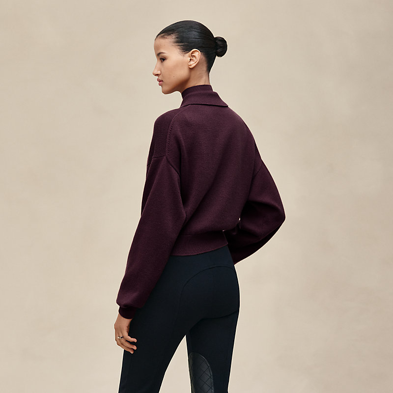 High collar sweater