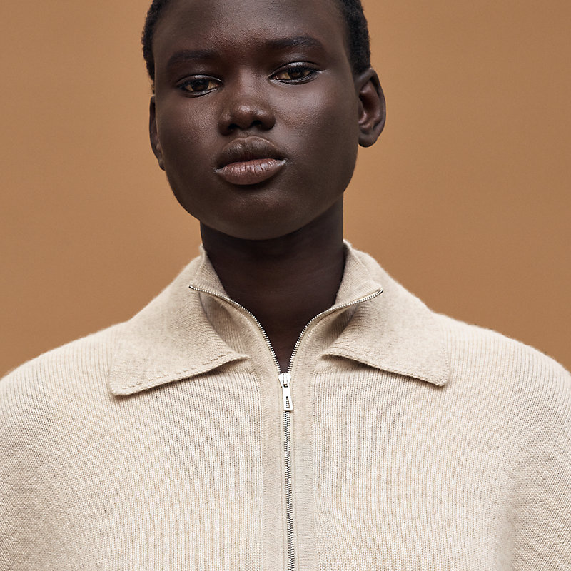 High collar sweater