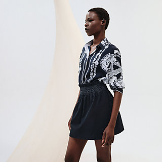 High-waisted smocked skirt | Hermès Mainland China