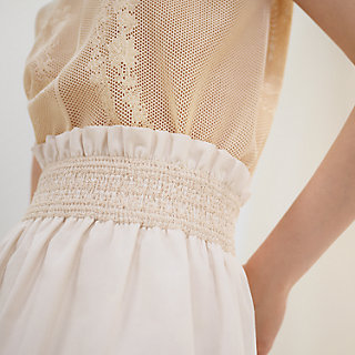 High-waisted smocked skirt | Hermès Mainland China High-waisted smocked skirt | Hermès Mainland China