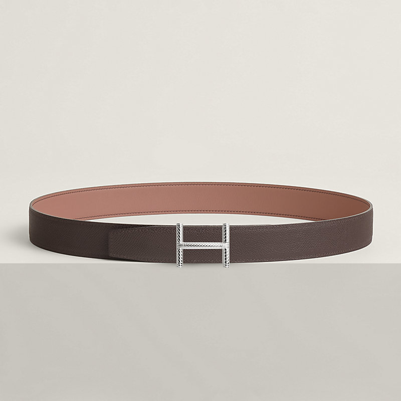 Hisseo belt buckle & Reversible leather strap 32 mm
