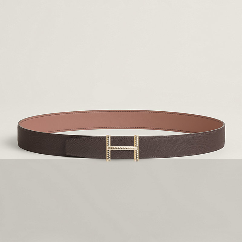 Hisseo belt buckle & Reversible leather strap 32 mm