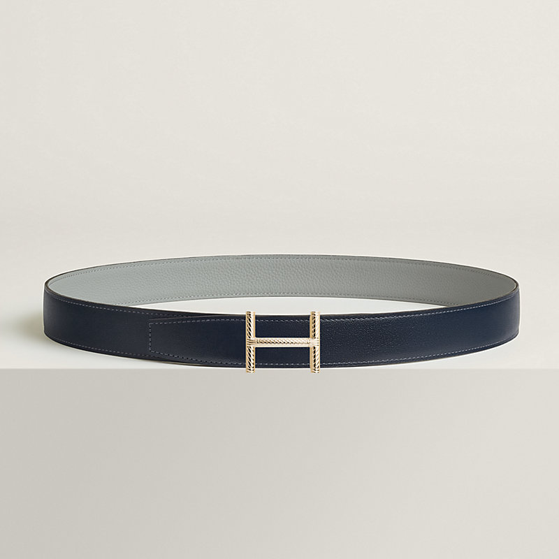 Hisseo belt buckle & Reversible leather strap 32 mm