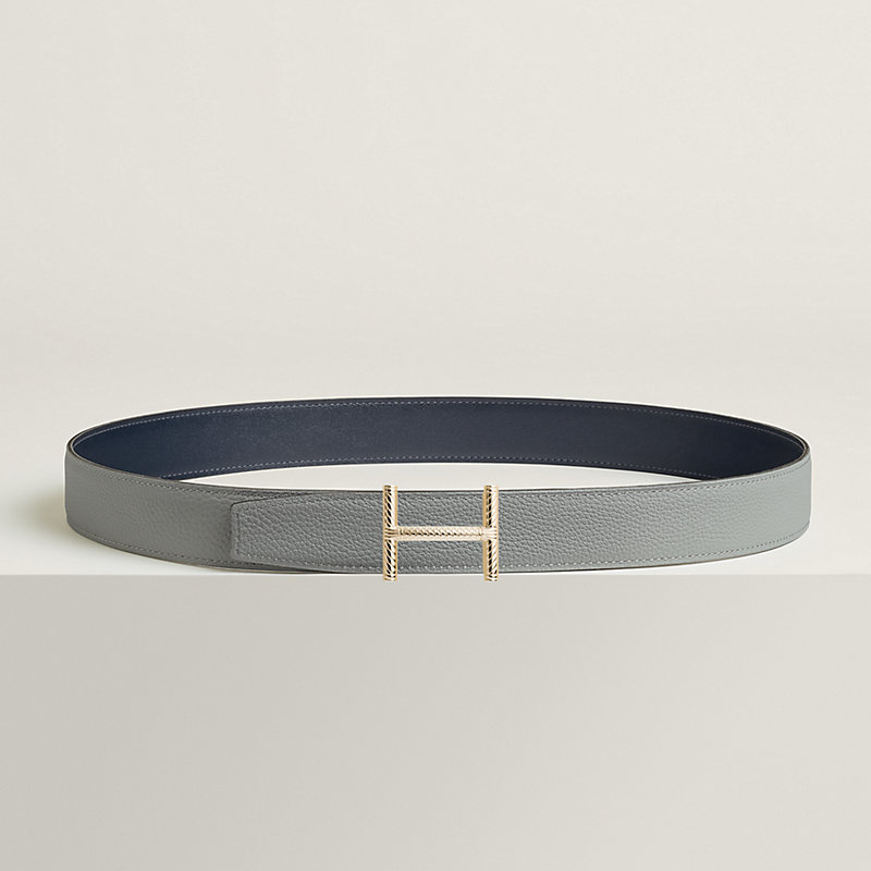 Hisseo belt buckle & Reversible leather strap 32 mm