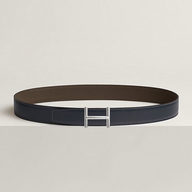 Hisseo belt buckle & Reversible leather strap 32 mm