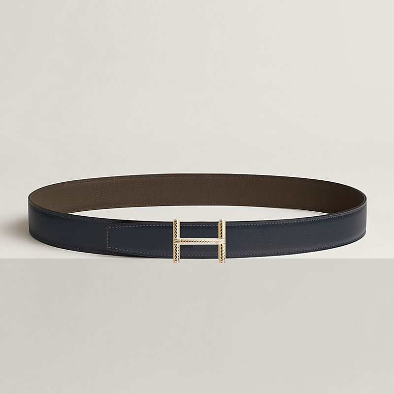 Hisseo belt buckle & Reversible leather strap 32 mm