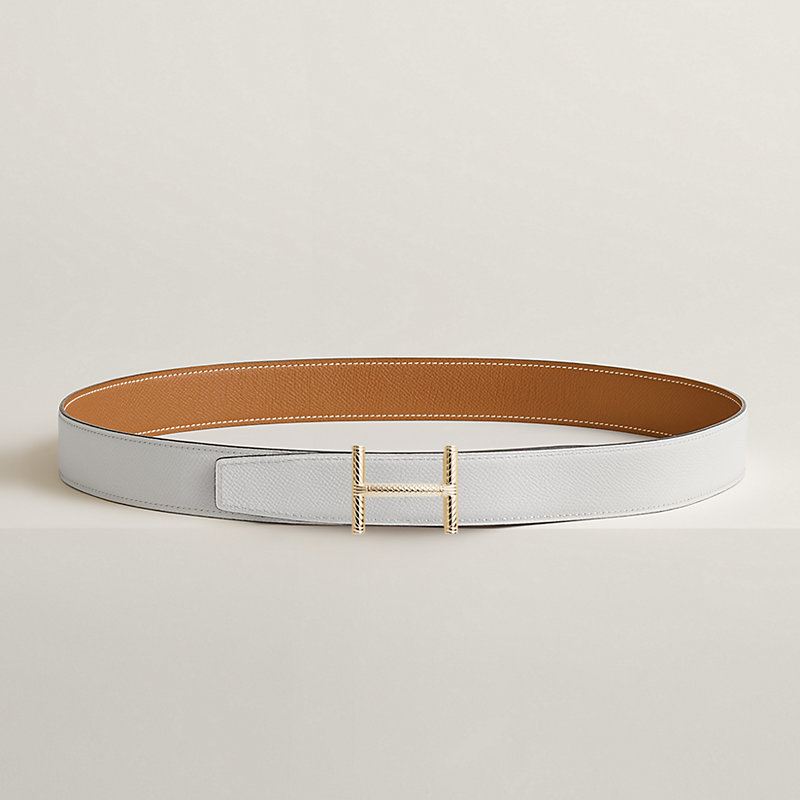 Hisseo belt buckle & Reversible leather strap 32 mm