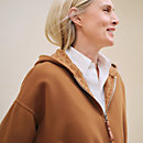 View: Worn, Hooded reversible duffle-coat