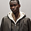 Hooded rib-trim jacket, View: Worn, worn, view 7 of 9