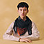 Ikat H Gourmand scarf 100, View: Worn, worn, view 2 of 3
