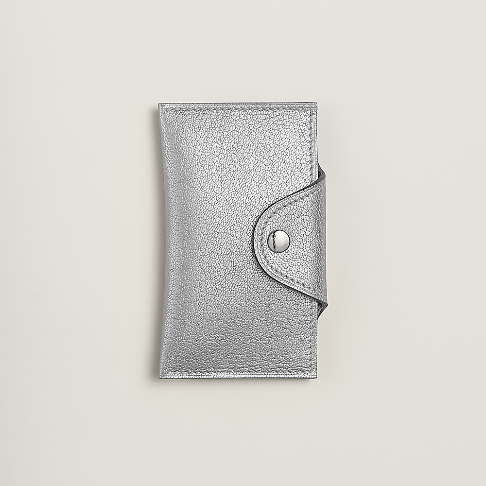 Iliade card holder - Grey | Hermès Mainland China