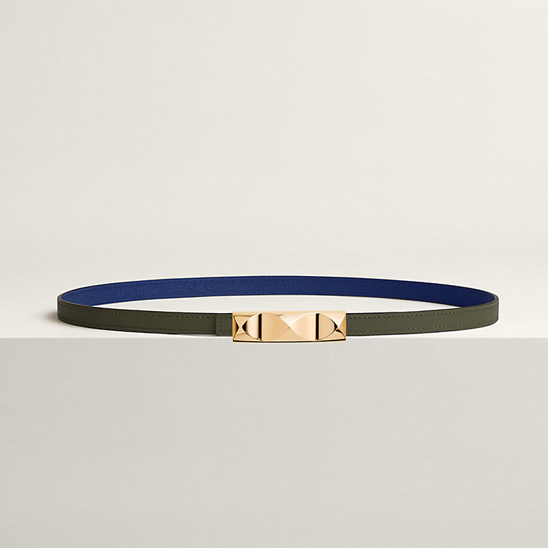Infini belt buckle & Reversible leather strap 13 mm