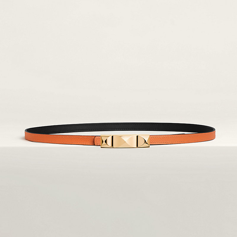Infini belt buckle & Reversible leather strap 13 mm