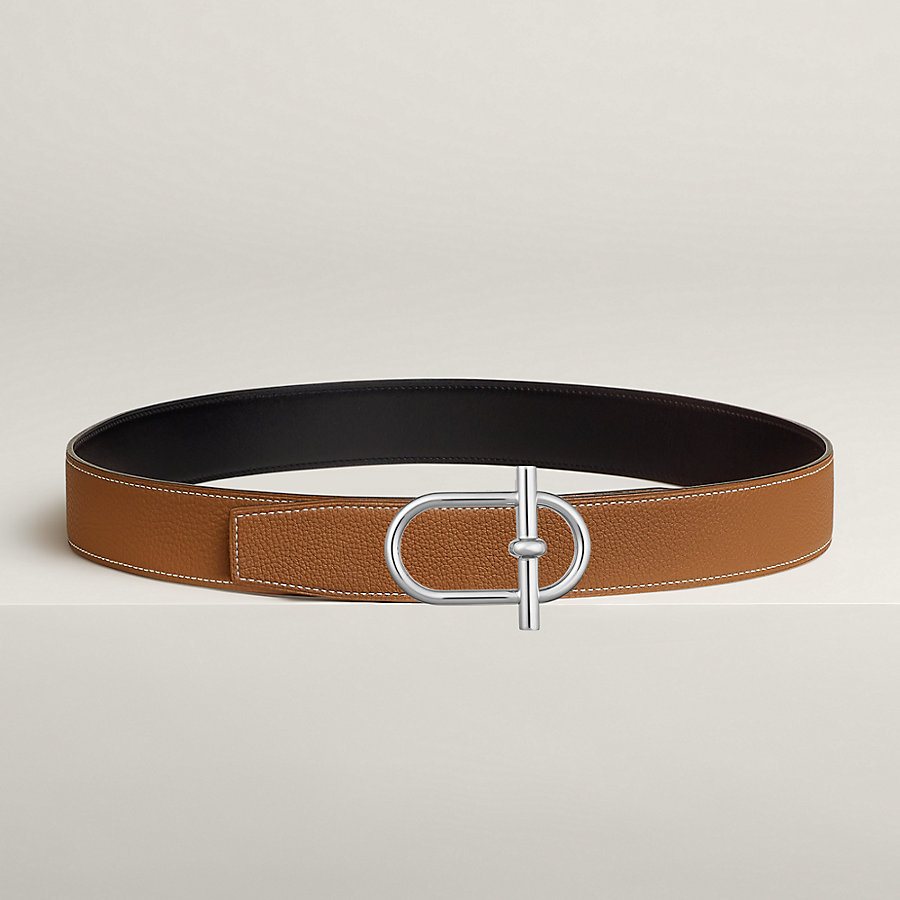 Ithaque belt buckle & Reversible leather strap 38 mm