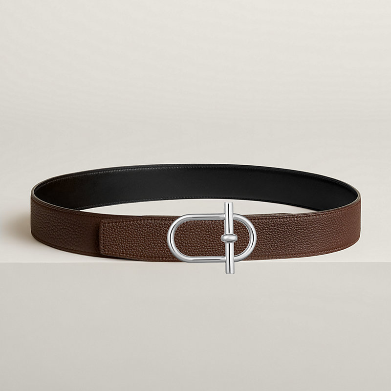 Ithaque belt buckle & Reversible leather strap 38 mm