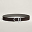 Ithaque belt buckle & Reversible leather strap 38 mm, view 1 of 2