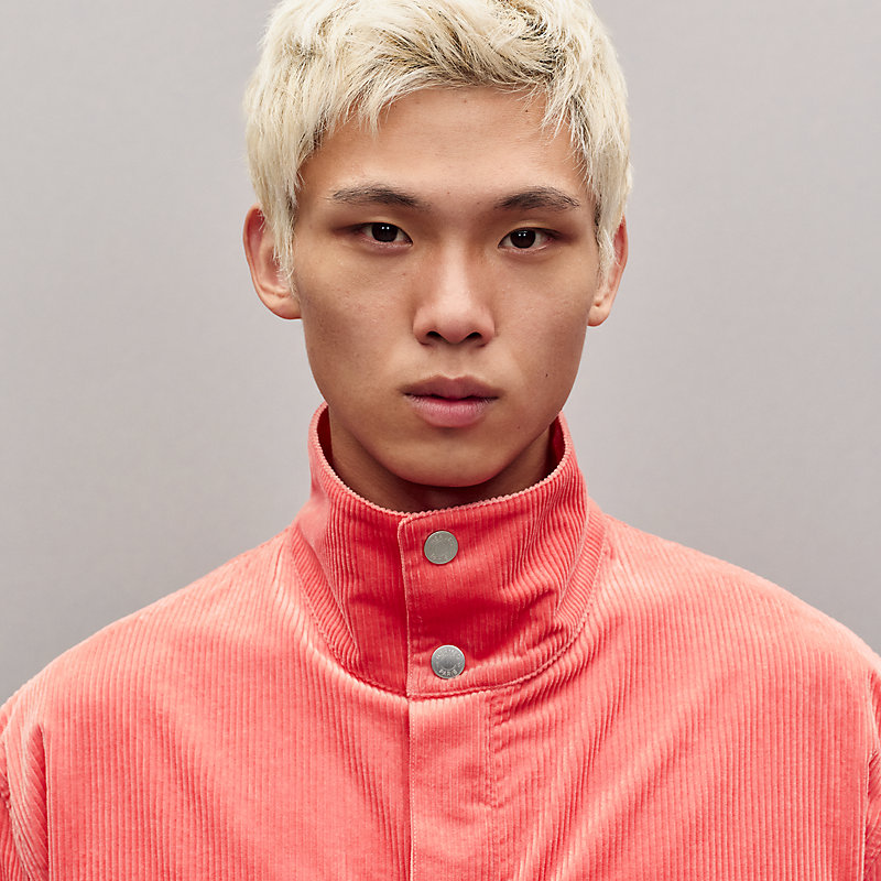 Jacket shirt with gusset pocket