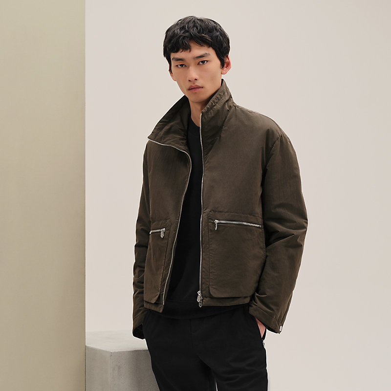 Jacket with removable hood