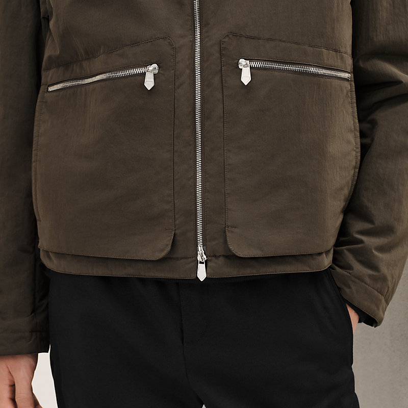 Jacket with removable hood