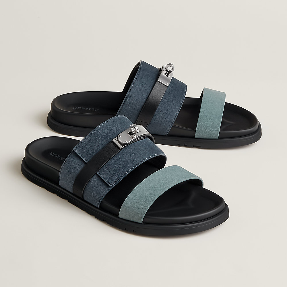 HERMES セット Jackson sandal - Blue | Hermès Mainland China