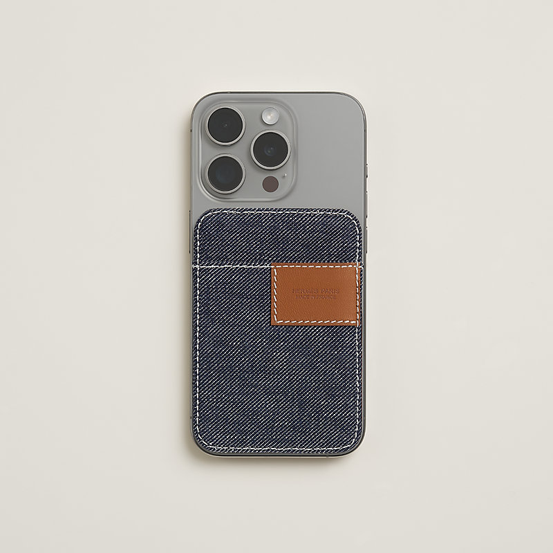 "Jean patch" MagSafe card holder