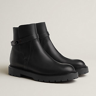 Jeff ankle boot - Black | Hermès Mainland China