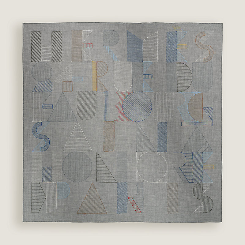 Jeu d'Adresse embroidered scarf 100