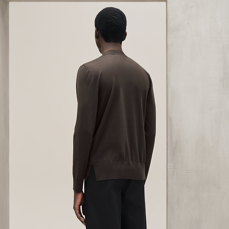 “Jeu dessus de soie”纽扣开衫