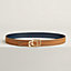 Jockey au Carre belt buckle & Contrast reversible leather strap 32&nbsp;mm, View: , view 1 of 3