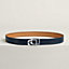 Jockey au Carre belt buckle & Contrast reversible leather strap 32&nbsp;mm, View: , view 2 of 3