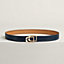 Jockey au Carre belt buckle & Contrast reversible leather strap 32&nbsp;mm, View: , view 2 of 3