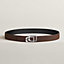Jockey au Carre belt buckle & Reversible leather strap 32 mm, view 2 of 3