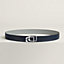 Jockey au Carre belt buckle & Reversible leather strap 32&nbsp;mm, View: , view 1 of 3