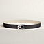 Jockey au Carre belt buckle & Reversible leather strap 32&nbsp;mm, View: , view 1 of 3