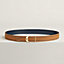 Jockey belt buckle & Contrast reversible leather strap 32 mm, view 1 of 3