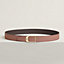 Jockey belt buckle & Reversible leather strap 32 mm, view 1 of 3