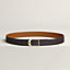 Jockey belt buckle & Reversible leather strap 32 mm, view 1 of 3