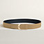 Jockey belt buckle & Reversible leather strap 38 mm, view 2 of 3