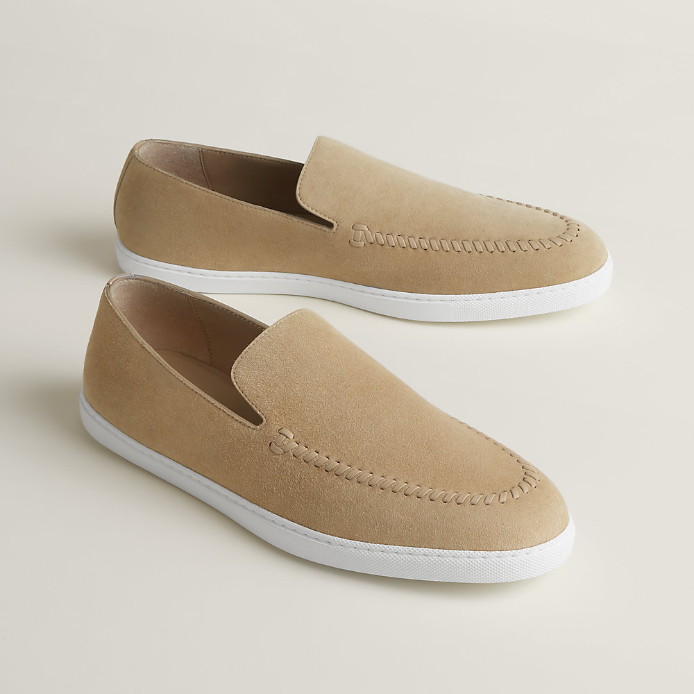 靴 THE SHISHIKUI LOAFER / beige Wholesale Mens Beige Suede Casual Loafers Breathable Slip On