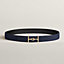 View: , Jumbo belt buckle & Reversible leather strap 32 mm