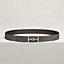 Jumbo belt buckle & Reversible leather strap 32 mm, view 2 of 3