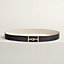 View: , Jumbo belt buckle & Reversible leather strap 32 mm