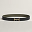 View: , Jumbo belt buckle & Reversible leather strap 32 mm