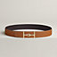 Jumbo belt buckle & Reversible leather strap 38 mm, view 2 of 3