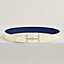 Jumbo belt buckle & Reversible leather strap 38 mm, view 2 of 3